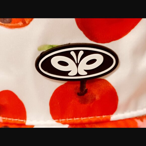 Petals and Peacocks Ladybug and Cherry White Bucket Hat NWT - Picture 8 of 9